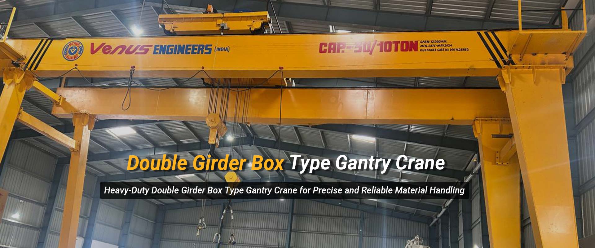 Double Girder Box Type Gantry Crane in Rajasthan